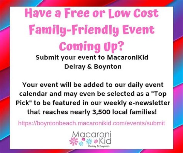 Events | Macaroni KID Boynton Beach