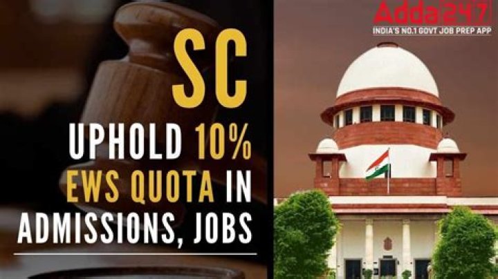 
SC reserves judgment on petitions challenging EWS quota in admissions, jobs 